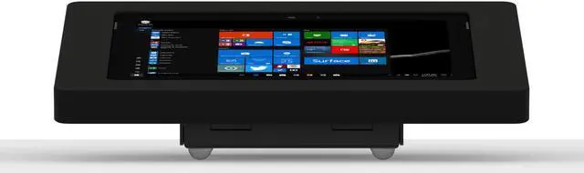Alt view image 3 of 7 - VidaMount Black Enclosure and Fixed Tilted 15° Desk / Surface Mount [Bundle] compatible with Surface Go, Go 2, Go 3 & Go 4