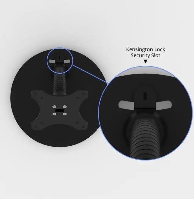 Alt view image 5 of 7 - VidaMount Black Enclosure and Portable Flexible Stand [Bundle] compatible with Samsung Galaxy Tab A 10.1 (2019)