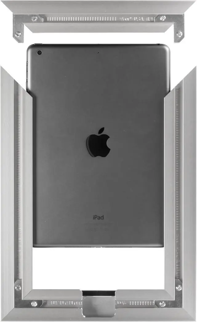 Alt view image 3 of 5 - VidaMount iPad 2 / 3 / 4 On Wall Metal Frame - Florentine Silver