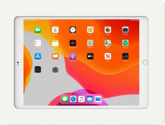 Alt view image 2 of 7 - VidaMount White On-Wall Tablet Mount compatible with iPad 10.2" (7th, 8th & 9th Gen)