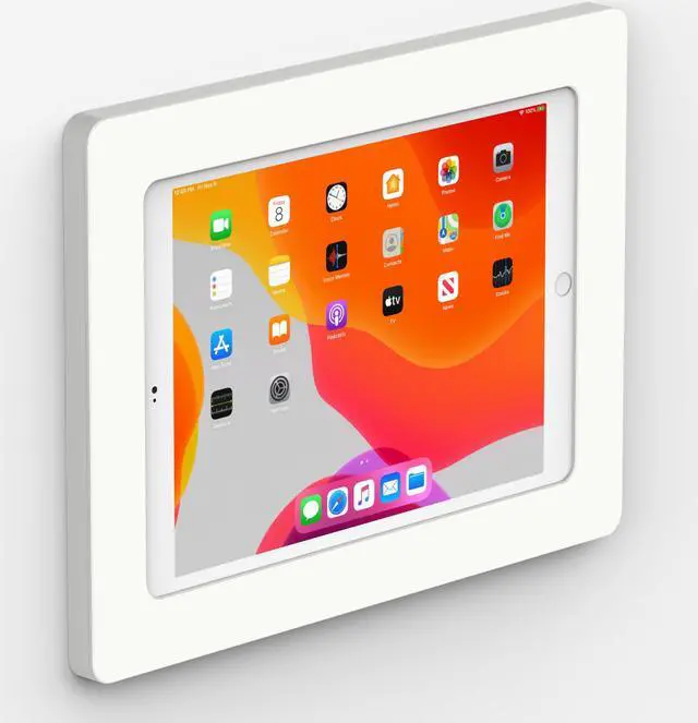Main image of VidaMount White On-Wall Tablet Mount compatible with iPad 10.2" (7th, 8th & 9th Gen)