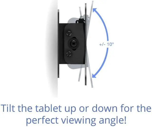 Alt view image 4 of 7 - VidaMount White Enclosure and Tilting VESA Slim Wall Mount [Bundle] compatible with iPad 10.2" (7th Gen)