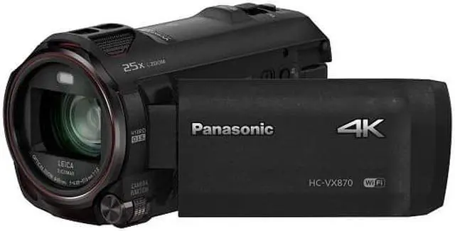 Alt view image 7 of 20 - Panasonic HC-VX870 4K Ultra HD Camcorder #HC-VX870K
