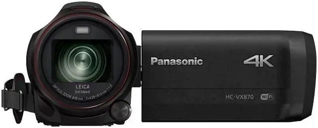 Alt view image 9 of 20 - Panasonic HC-VX870 4K Ultra HD Camcorder #HC-VX870K