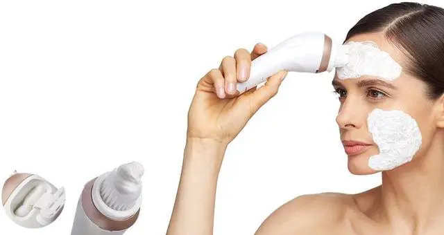 Alt view image 2 of 6 - Panasonic EH-XC10-N Micro-Foaming Facial Cleansing Brush with Warming Makeup Removal Plate, 20.16 Ounce