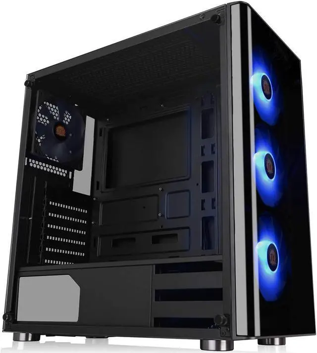 Alt view image 5 of 7 - Thermaltake V200 Tempered Glass RGB ATX Mid-Tower Computer Case