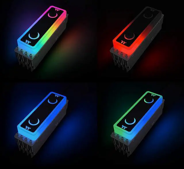 Alt view image 10 of 13 - Thermaltake WaterRam RGB 32GB (4 x 8GB) 288-Pin DDR4 SDRAM DDR4 3200 (PC4 25600) Liquid Cooling Memory Model CL-W252-CA00SW-A