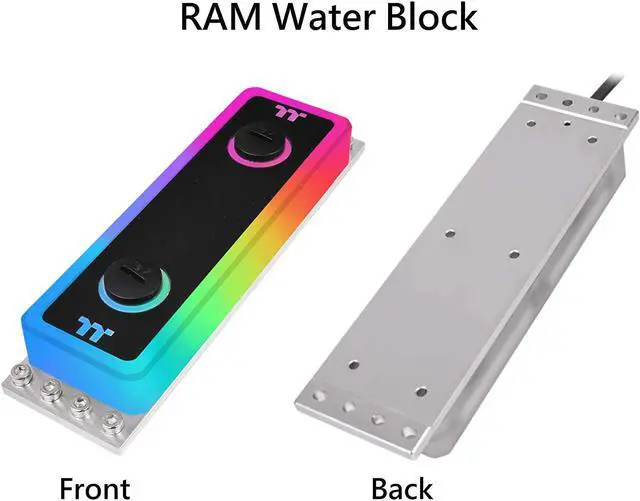Alt view image 3 of 13 - Thermaltake WaterRam RGB 32GB (4 x 8GB) 288-Pin DDR4 SDRAM DDR4 3200 (PC4 25600) Liquid Cooling Memory Model CL-W252-CA00SW-A