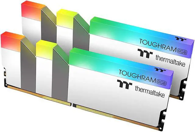 Alt view image 8 of 7 - Thermaltake TOUGHRAM RGB 64GB (2x32GB) DDR4 3600MHz C18 1.35V DIMM Desktop Gaming Memory, White, R022R432GX2-3600C18A