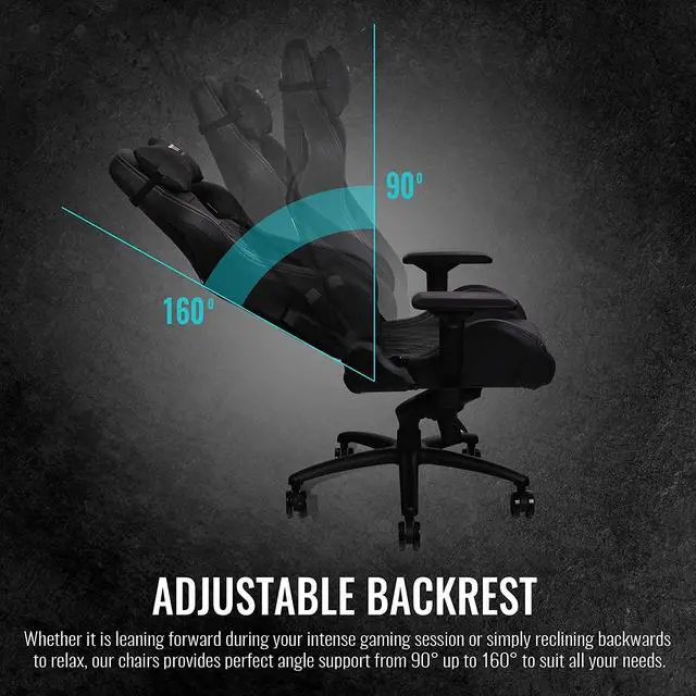 Alt view image 2 of 6 - Thermaltake GGC-XFR-BBMFDL-TW X FIT Real Leather Gaming Chair