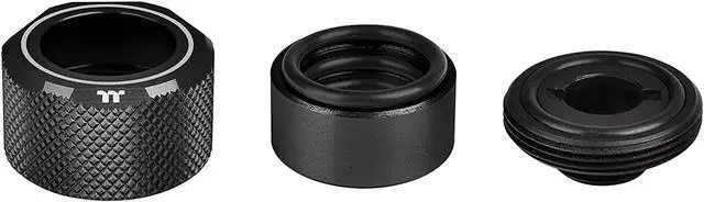 Alt view image 2 of 4 - Thermaltake CL-W260-CU00BL-A Compression Fitting Kit Black (clw260cu00bla)