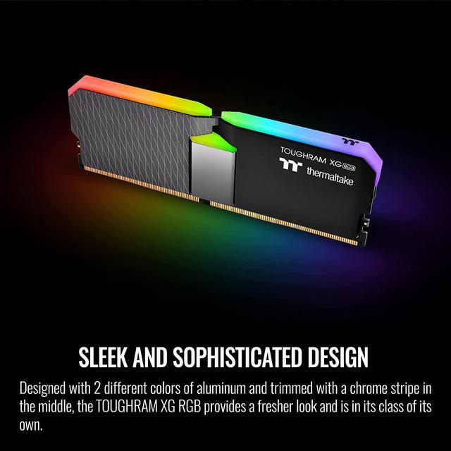 Alt view image 5 of 6 - Thermaltake TOUGHRAM XG RGB DDR4 3600MHz 64GB (32GB x 2) 16.8 Million Color RGB Alexa/Razer Chroma/5V Motherboard Syncable RGB Memory R016R432GX2-3600C18A