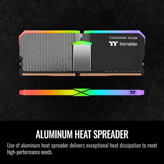 Alt view image 6 of 6 - Thermaltake TOUGHRAM XG RGB DDR4 3600MHz 64GB (32GB x 2) 16.8 Million Color RGB Alexa/Razer Chroma/5V Motherboard Syncable RGB Memory R016R432GX2-3600C18A