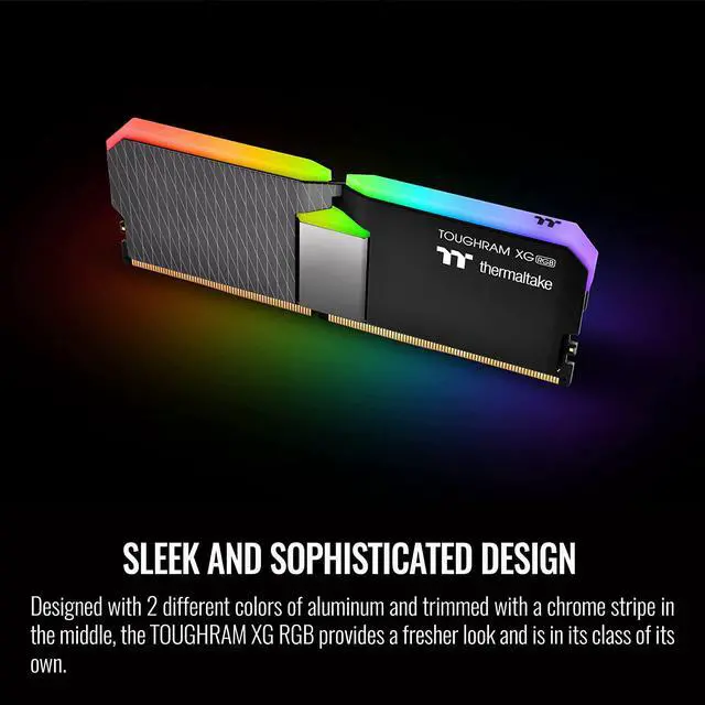 Alt view image 5 of 6 - Thermaltake TOUGHRAM XG RGB DDR4 4000MHz 64GB (32GB x 2) 16.8 Million Color RGB Alexa/Razer Chroma/5V Motherboard Syncable RGB Memory R016R432GX2-4000C19A