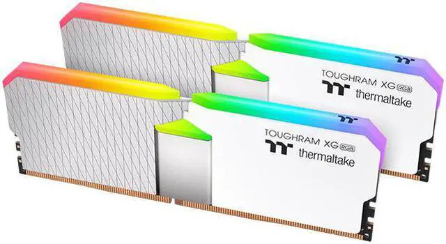 Main image of Thermaltake TOUGHRAM XG RGB White DDR4 3600MHz 32GB C18 (16GB x 2) 16.8 Million Color RGB Alexa/Razer Chroma/5V Motherboard Syncable RGB Memory RG06D416GX2-3600C18B