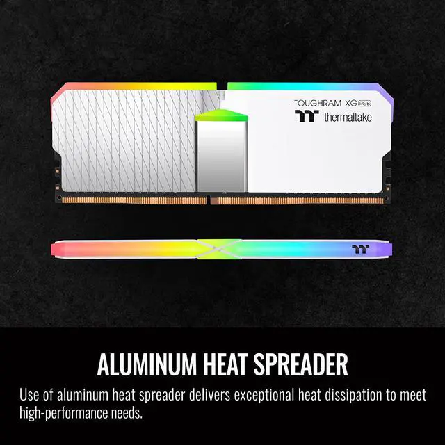 Alt view image 6 of 6 - Thermaltake TOUGHRAM XG RGB White DDR4 4000MHz 64GB C19 (32GB x 2) 16.8 Million Color RGB Alexa/Razer Chroma/5V Motherboard Syncable RGB Memory RG06R432GX2-4000C19B