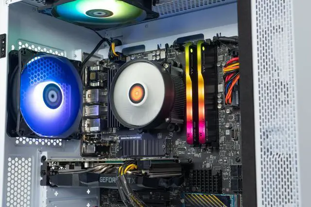 Alt view image 3 of 7 - Thermaltake LCGS Glacier 166 CPU Gaming PC (AMD Ryzen 5 3600 6-core, ToughRam Z-ONE 3600Mhz 16GB RGB Memory, NVIDIA GeForce® GTX 1660 SUPER 6GB, 1TB M.2 NVMe, Win 10 Home)