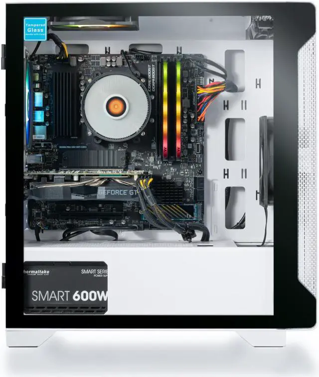 Alt view image 2 of 7 - Thermaltake LCGS Glacier 166 CPU Gaming PC (AMD Ryzen 5 3600 6-core, ToughRam Z-ONE 3600Mhz 16GB RGB Memory, NVIDIA GeForce® GTX 1660 SUPER 6GB, 1TB M.2 NVMe, Win 10 Home)