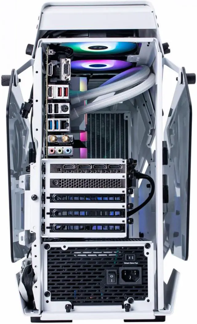 Alt view image 6 of 7 - Thermaltake LCGS AH-i360 R4 Snow AIO Liquid Cooled CPU Gaming Desktop (Intel Core™ i5-12600KF, ToughRam DDR4 3600Mhz 16GB RGB Memory, NVIDIA® GeForce RTX™ 3060, 1TB NVMe M.2, Win10) AHW2-B66R-360-LCS