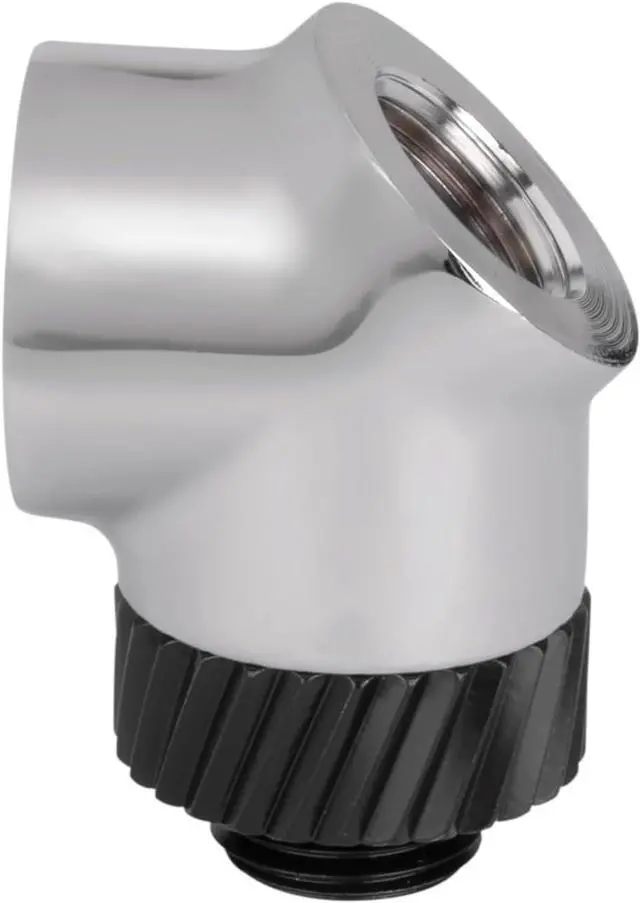 Main image of Thermaltake Pacific SF 45 & 90 Degree Adapter Silver Black/DIY LCS/Fittings CL-W398-CU00SL-A
