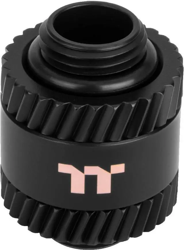 Main image of Thermaltake Pacific SF Male to Male 20mm Extender Silver Black/DIY LCS/Fittings CL-W390-CU00SL-A