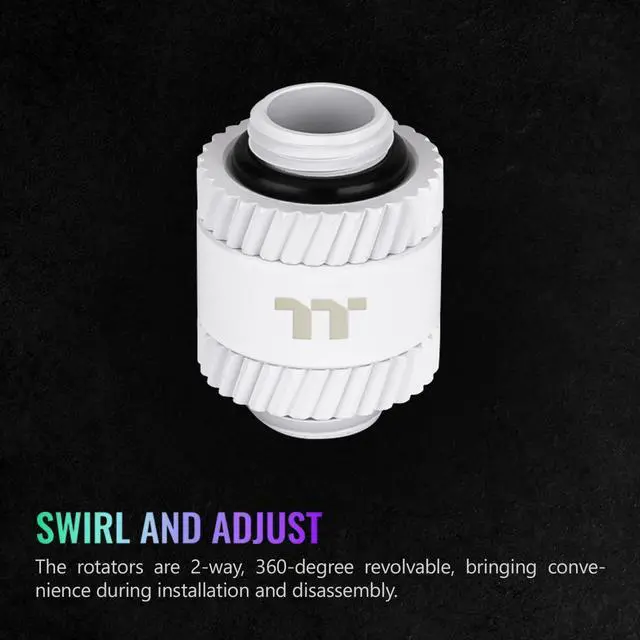 Alt view image 5 of 5 - Thermaltake Pacific SF Male to Male 20mm Extender White/DIY LCS/Fittings CL-W390-CU00WT-A