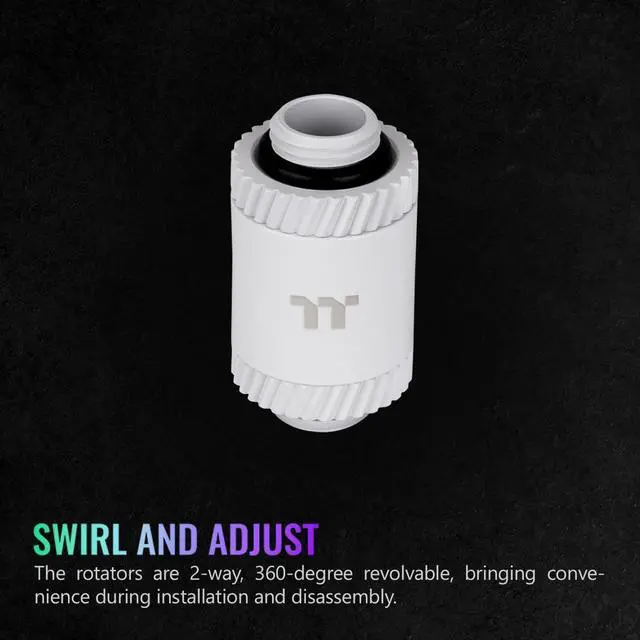 Alt view image 2 of 5 - Thermaltake Pacific SF Male to Male 30mm Extender White/DIY LCS/Fittings CL-W391-CU00WT-A