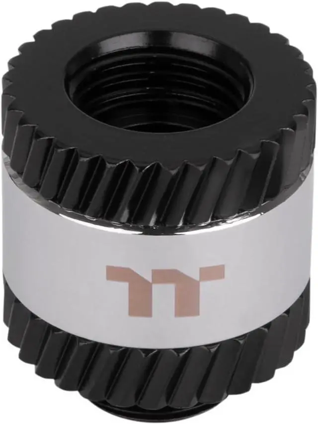 Main image of Thermaltake Pacific SF Female to Male 20mm Extender Silver Black/DIY LCS/Fittings CL-W392-CU00SL-A