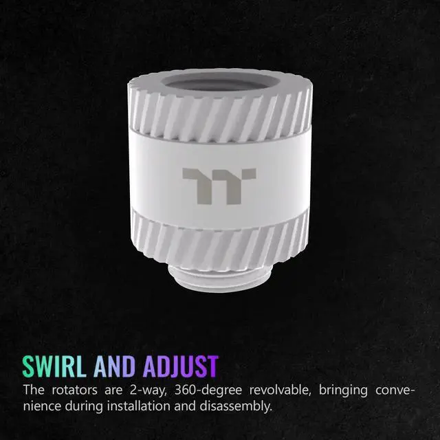 Alt view image 5 of 6 - Thermaltake Pacific SF Female to Male 20mm Extender White/DIY LCS/Fittings CL-W392-CU00WT-A