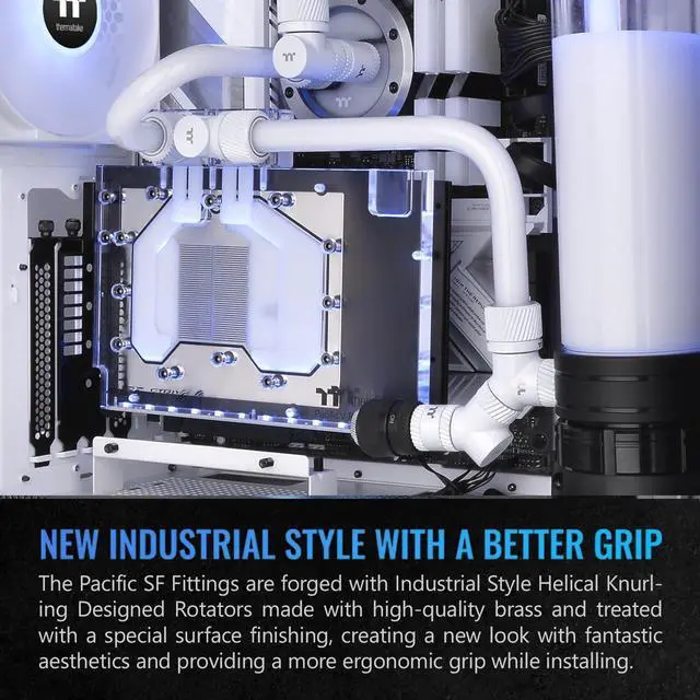 Alt view image 3 of 6 - Thermaltake Pacific SF Female to Male 20mm Extender White/DIY LCS/Fittings CL-W392-CU00WT-A