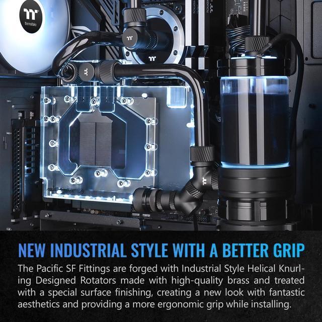 Alt view image 6 of 6 - Thermaltake Pacific SF Female to Male 30mm Extender Matte Black/DIY LCS/Fittings CL-W393-CU00MK-A