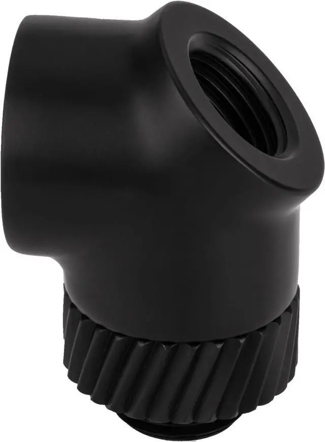 Main image of Thermaltake Pacific SF 45 Degree Adapter Matte Black/DIY LCS/Fittings CL-W397-CU00MK-A