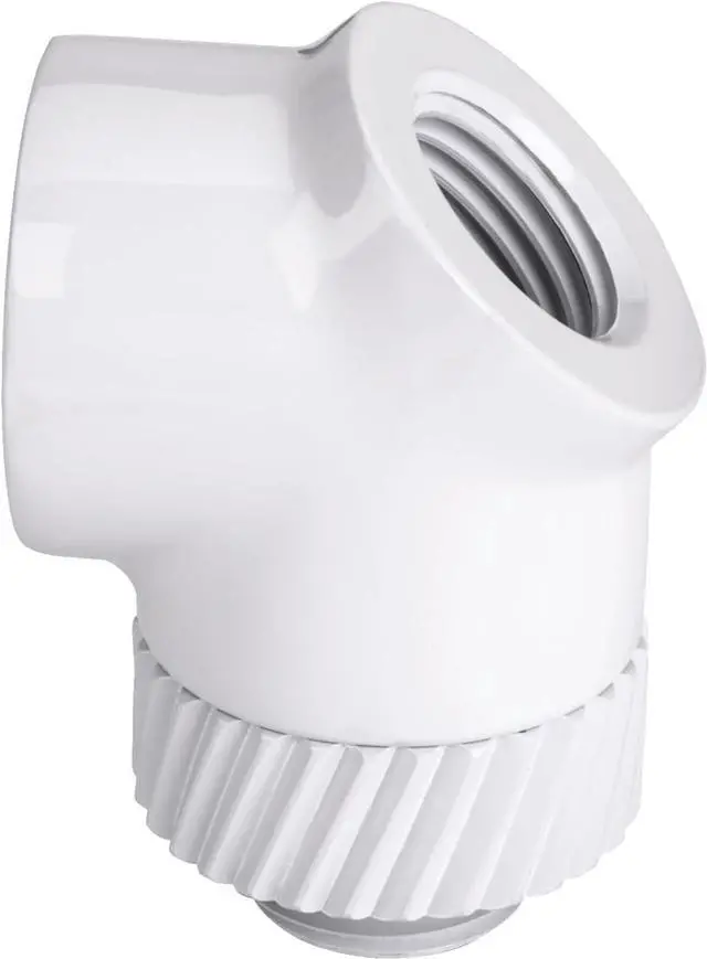 Main image of Thermaltake Pacific SF 45 Degree Adapter White/DIY LCS/Fittings CL-W397-CU00WT-A