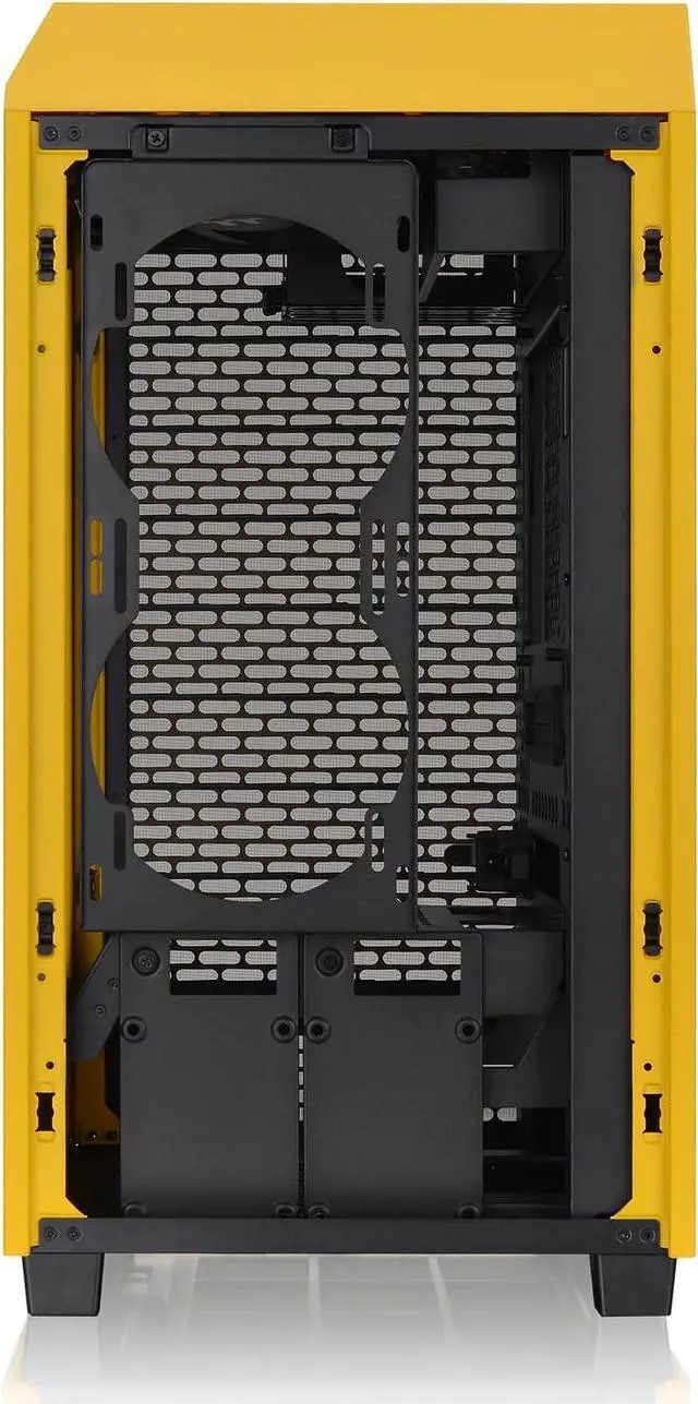 Alt view image 4 of 6 - Thermaltake Tower 200 Mini-ITX Computer Case; 2x140mm Pre-Installed CT140 Fans; Supports GPU Length Up to 380mm; CA-1X9-00S4WN-00; Bumblebee; 3 Year Warranty