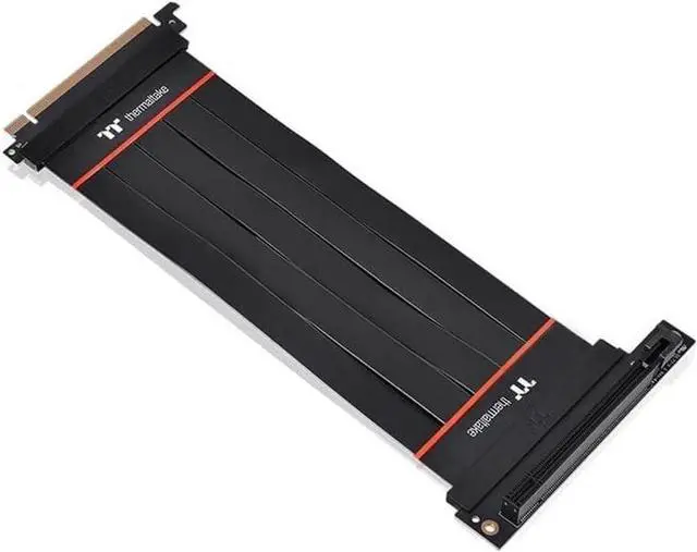 Main image of Thermaltake Tt Premium PCI-E 4.0 200mm flexiable Extender with 90 Degree Adapter, AC-060-CO1OTN-C2