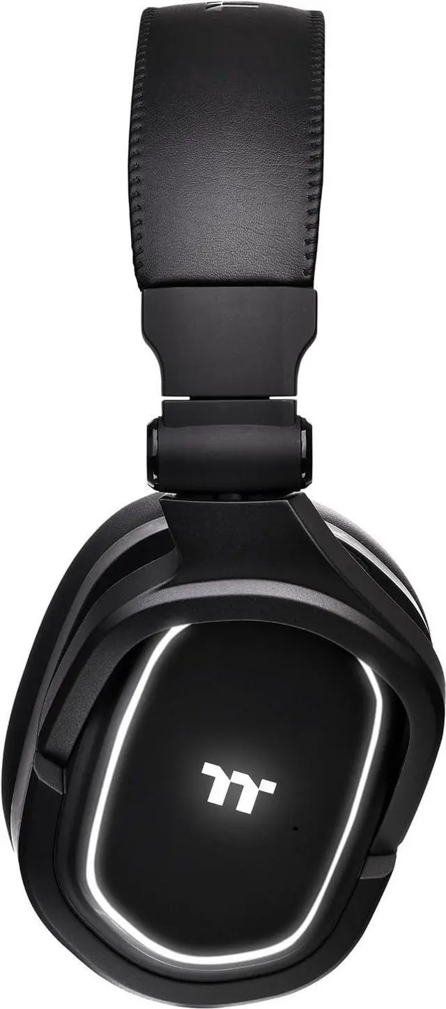 Alt view image 5 of 7 - Thermaltake Argent H5 Wireless Headset, 40MM Hi-Res Drives, Compatible with PC, Xbox One, PS4, Mac, Black GHT-THF-WIECBK-32
