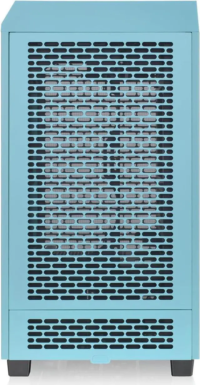 Alt view image 5 of 8 - Thermaltake Tower 200 Mini-ITX Computer Case; 2x140mm Pre-Installed CT140 Fans; Supports GPU Length Up to 380mm; CA-1X9-00SBWN-00; Turquoise; 3 Year Warranty