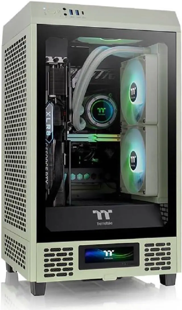 Alt view image 2 of 6 - Thermaltake Tower 200 Series Matcha Green LCD Panel Kit, 3.9" LCD Display, Supported by Tt RGB Plus 2.0 Software, AC-067-OOENAN-A1, 3 Year Warranty