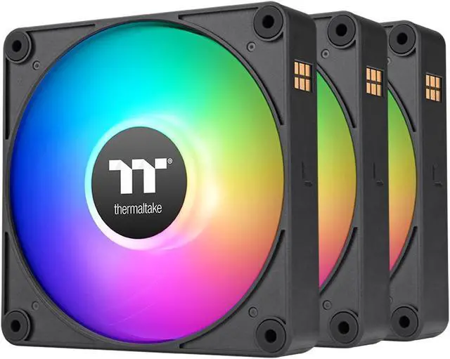 Alt view image 2 of 6 - Thermaltake CT140 EX ARGB Sync PC Cooling Fan (3-Fan Pack), Magnetic Connection, 5V Motherboard Sync, 16.8 Million Colors 9 Addressable LEDs, 140 mm Case/Radiator Fan, CL-F182-PL14SW-A