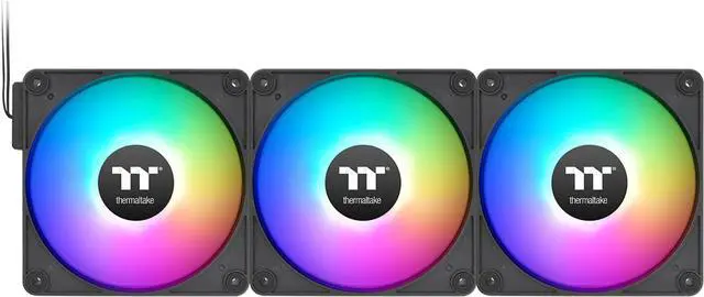 Alt view image 5 of 6 - Thermaltake CT140 EX ARGB Reverse PC Cooling Fan (3-Fan Pack), Magnetic Connection, 5V Motherboard Sync, 16.8 Million Colors 9 Addressable LEDs, 140 mm Case/Radiator Fan, CL-F193-PL14SW-A