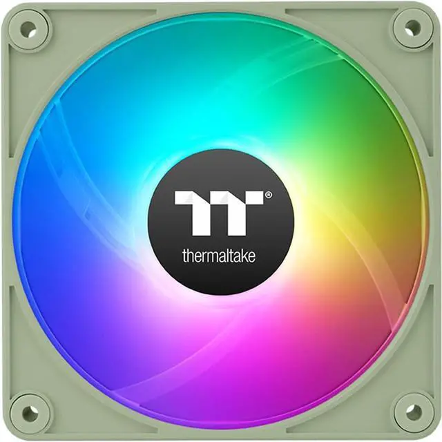 Alt view image 3 of 6 - Thermaltake CT140 EX ARGB Reverse PC Cooling Fan Matcha Green 3-Fan Pack, Magnetic Connection, 5V Motherboard Sync, 16.8 Million Colors 9 Addressable LEDs, 140 mm Case/Radiator Fan, CL-F199-PL14MG-A