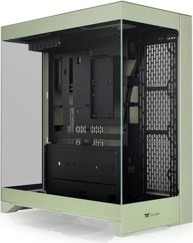 Main image of Thermaltake CTE E550 TG Matcha Green Mid Tower ATX Case; 3 Tempered Glass Panels; Hidden-Connector Motherboard Support; Three-Way VGA Installations; Dual Chamber Design; CA-1Z8-00MEWN-00
