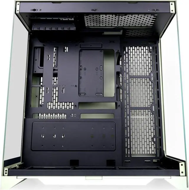 Alt view image 6 of 7 - Thermaltake CTE E550 TG Matcha Green Mid Tower ATX Case; 3 Tempered Glass Panels; Hidden-Connector Motherboard Support; Three-Way VGA Installations; Dual Chamber Design; CA-1Z8-00MEWN-00