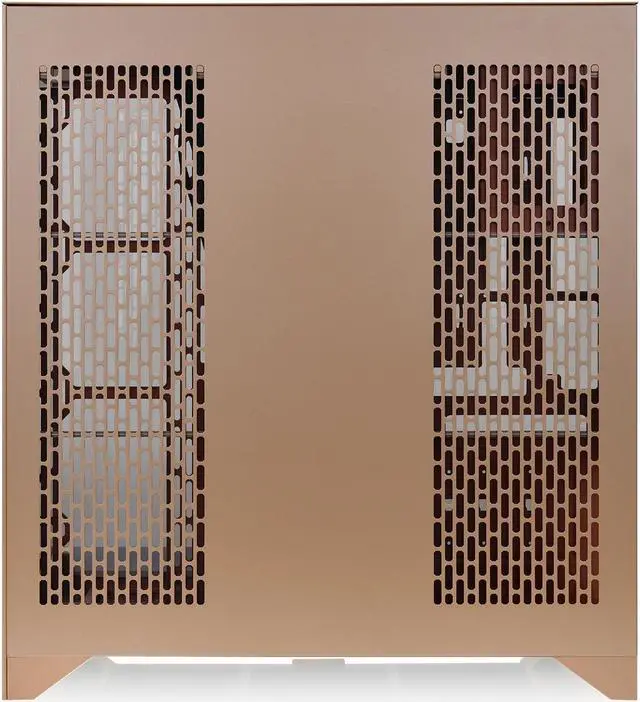 Alt view image 4 of 7 - Thermaltake CTE E550 TG Gravel Sand Mid Tower ATX Case; 3 Tempered Glass Panels; Hidden-Connector Motherboard Support; Three-Way VGA Installations; Dual Chamber Design; CA-1Z8-00MGWN-00