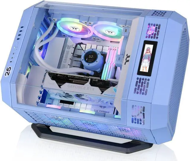 Alt view image 3 of 3 - Thermaltake Tower 600 Series Horizontal Display Chassis Support Stand Hydrangea Blue AC-076-ONFNAN-A1
