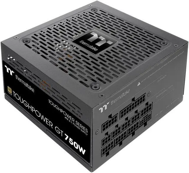 Main image of Thermaltake Toughpower GT 750W ATX 3.1 Standard Power Supply; 80 Plus Gold Efficiency; Smart Zero Fan; Native 300W PCIe 5.1 Connector; PS-TPT-0750FNFAGU-3