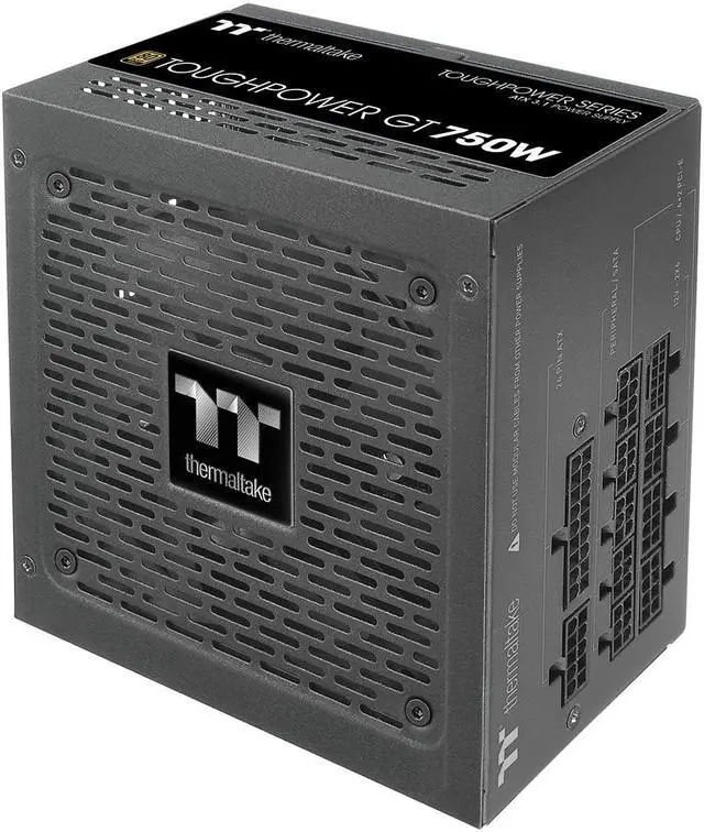 Alt view image 2 of 5 - Thermaltake Toughpower GT 750W ATX 3.1 Standard Power Supply; 80 Plus Gold Efficiency; Smart Zero Fan; Native 300W PCIe 5.1 Connector; PS-TPT-0750FNFAGU-3