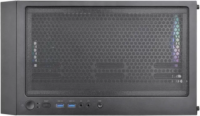 Alt view image 5 of 17 - Thermaltake Versa H16 TG ARGB Black Micro ATX Tower Case Tempered Glass Side Panel 3 Pre-Installed ARGB Fans CA-1Y8-00S1WN-02
