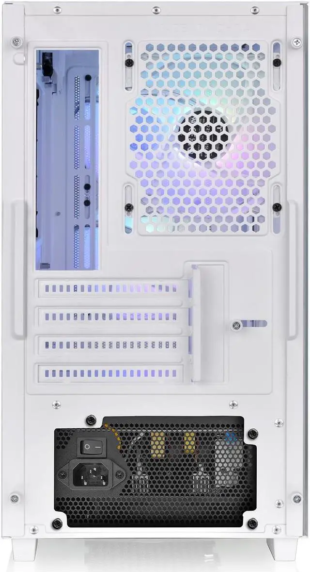 Alt view image 3 of 10 - Thermaltake Versa H16 TG ARGB Snow Micro Tower Chassis CA-1Y8-00S6WN-01