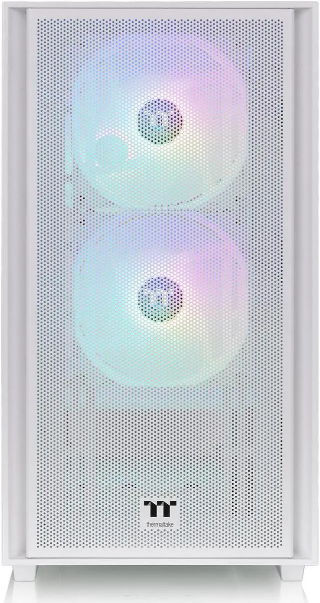 Alt view image 2 of 10 - Thermaltake Versa H16 TG ARGB Snow Micro Tower Chassis CA-1Y8-00S6WN-01